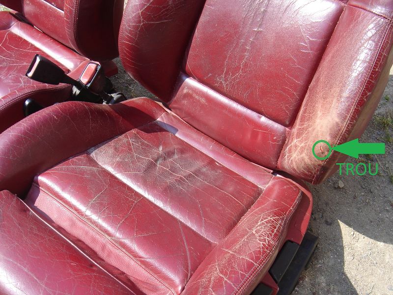 Photos restaurations sièges auto cuir